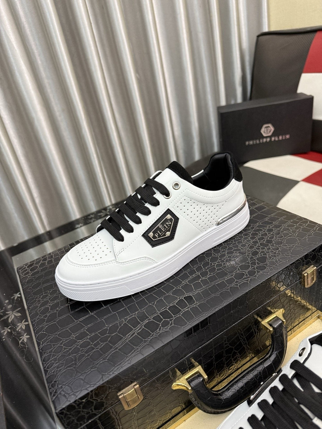 Philipp Plein Low-Top Sneakers with Side Badge