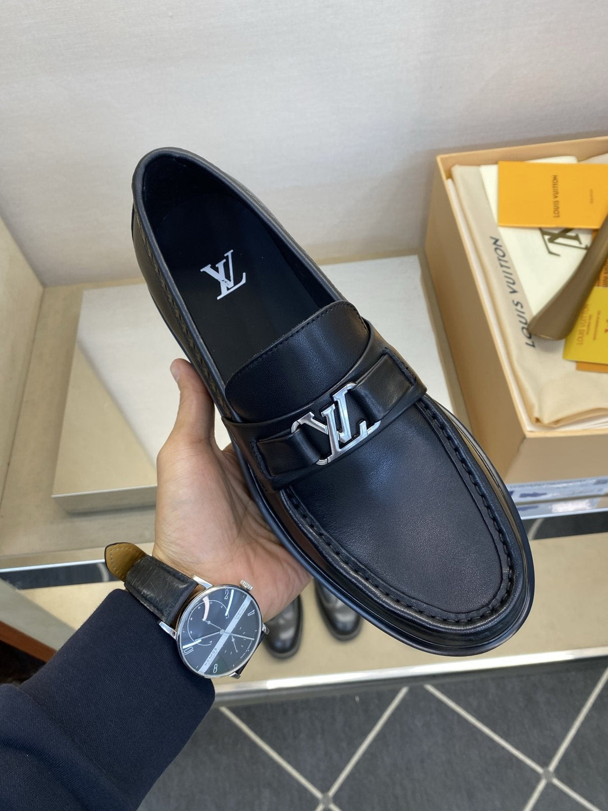 Louis Vuitton Men's Metal Hardware Loafers