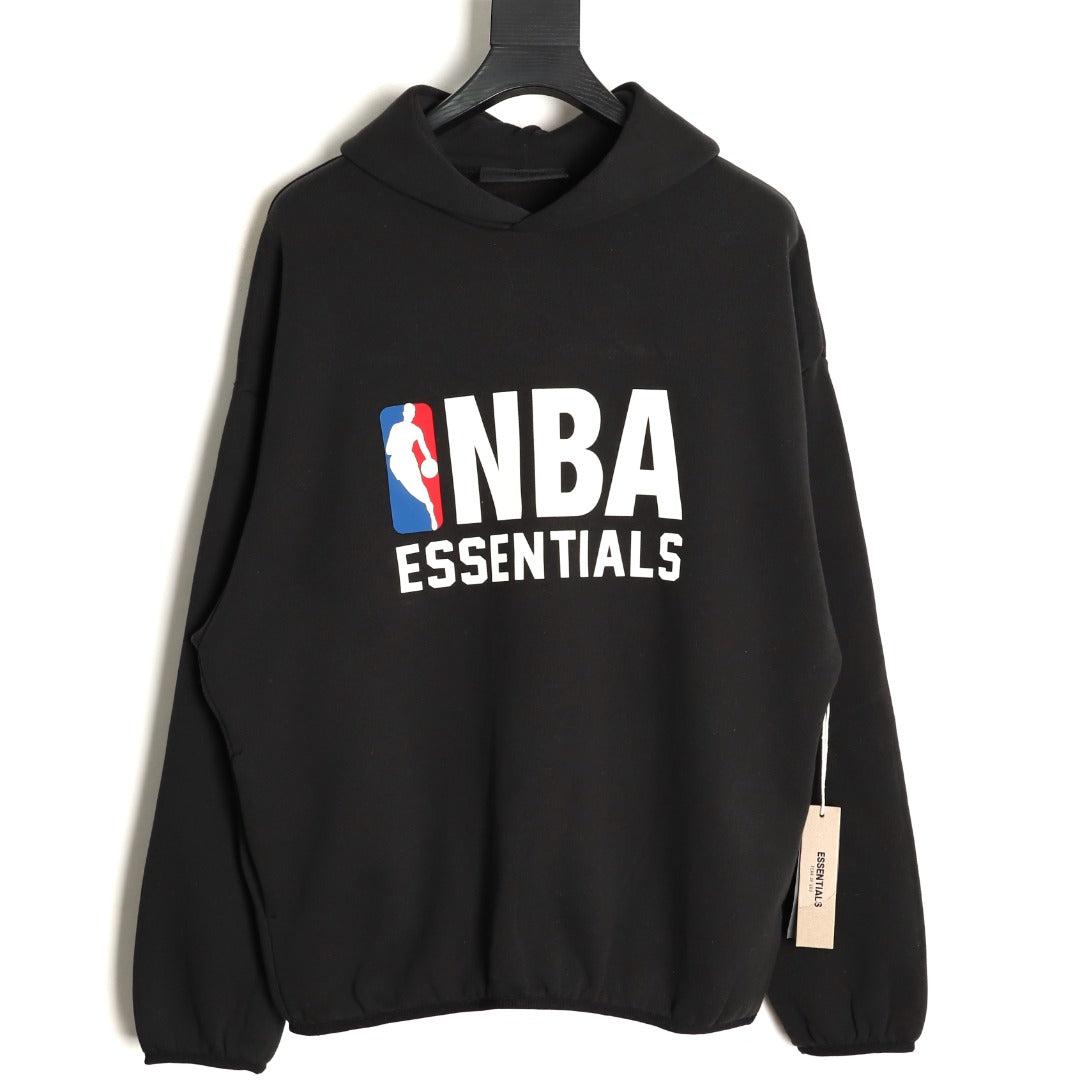 Fear of God NBA-Graphic Pullover Hoodie - Black